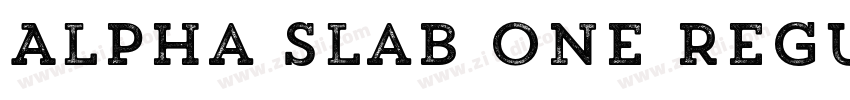 Alpha Slab One Regul字体转换 Alpha Slab One Regul字体转换